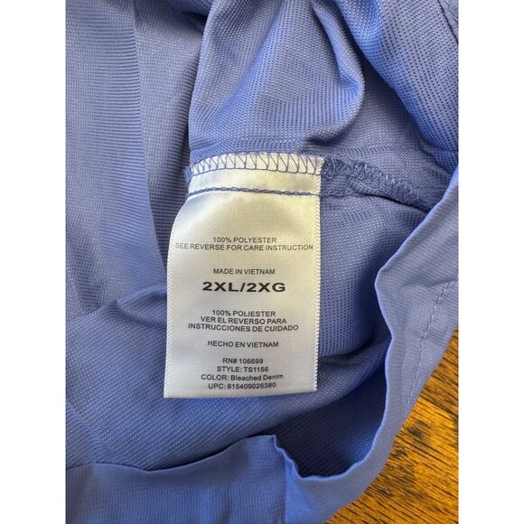 Habit Mens Shirt 2XL Lightweight Long Sleeve Blue Outdoor Button-Up Mesh Back Ve - Picture 4 of 9